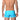 A man wearing aqua blue low-rise seamless performance briefs with moisture-wicking properties.