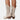 Beige suede knee-high cowboy boots for women, showcasing breathable and stylish design.