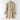 Beige women's double-breasted short trench coat with a fitted waist, featuring a classic collar and long sleeves, styled as fashionable outerwear.