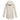 Beige women's lightweight water-resistant hooded long jacket featuring long sleeves and a sleek design.