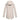 Beige women's waterproof hooded raincoat with a stylish design, featuring a collar and long sleeves.