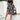 Elegant black midi dress with floral patterns, sleeveless design, perfect for summer formal events.