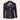 Black shiny floral brocade metallic men's evening shirt with long sleeves, featuring a magenta floral pattern and a classic collar design.