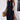 Black sleeveless maxi dress, casual style, ankle length with side pockets.
