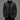 Black slim fit double-breasted blazer with a formal design, featuring a stylish collar and buttons, suitable for modern men's fashion.