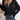 Black V-neck long sleeve blouse for women, designed as a casual lightweight top, featuring a comfortable fit at the shoulders and waist, paired with jeans.
