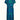 Blue floral knee-length tropical summer dress for women, featuring short sleeves and a rounded collar, in a vibrant azure and aqua color scheme.