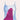 A woman wearing a blue floral maxi dress with spaghetti straps, suitable for beachwear or summer outings. The dress flows elegantly down to the ankles, showcasing a relaxed, casual style.