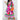 Boho Chic Long Sleeve Abstract Print Maxi Dress in vibrant pink and magenta tones, featuring a fitted waist, long sleeves, and a flowing design perfect for spring fashion.