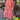 Bright floral V-neck kaftan dress with vibrant orange and pink patterns, featuring loose sleeves and a flowing one-piece design ideal for a summer beach coverup.