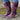 Burgundy women's combat boots with chunky soles and quilted panels, featuring a bold and stylish design.
