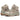 Camouflage tactical hiking boots with military style design and high ankle support, featuring a beige color and rugged outdoor construction suitable for hiking and walking.