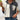 Color-block women's button-up hoodie in black and white, featuring a casual autumn fashion style with long sleeves and a comfortable fit, suitable for cool weather.