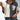 Color-block women's button-up hoodie featuring a black and white design, showcasing casual autumn fashion with a stylish shoulder and neck cut, suitable as outerwear for a trendy look.