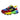 Colorful rainbow sneakers designed for fashion running, featuring a multicolor pattern suitable for outdoor activities and cross-training.