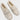 Light grey women's cozy fleece slippers with a soft plush exterior and anti-slip sole, featuring a slide sandal design.