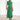 Elegant black midi dress with a back-cutout design, featuring a fitted waist, short sleeves, and a round neckline, suitable for evening wear.