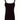 Elegant women's black sleeveless tank top with ruffled details, designed for a formal and chic look.