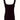Elegant women's black ruffled sleeveless tank top with a formal and chic design, showcasing a stylish pattern and sophisticated fashion elements.