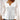 Elegant Women's White Lace Sleeve Blouse with V-Neck and Floral Design, featuring delicate lace sleeves and sophisticated neckline.