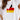 Woman wearing white T-shirt with Germany flag design, showcasing short sleeves and crew neck, against plain background.