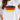 Woman wearing a white T-shirt with the Germany flag design, showcasing a patriotic Euro 2024 theme.