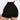 A pair of women's plus-size high-waist seamless black spandex shorts, showcasing the waist and thigh areas.