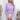Lavender cable knit puff sleeve sweater for women featuring a textured design, long sleeves, and a round neckline, showcased in a stylish fashion pose.
