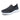 Lightweight breathable slip-on women's sneakers in grey and electric blue, designed for walking and outdoor activities with water-resistant features.