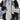 Luxury multi-tone faux fur jacket for women featuring a blend of white and grey tones, with long sleeves and a tailored waist design, suitable for winter outerwear.