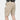 Men's beige lightweight cargo shorts with multiple utility pockets, featuring a comfortable fit around the waist and thighs, ending just above the knee.