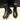 Men's black insulated leather combat boots with waterproof and fur-lined features, showcasing sturdy design and durable materials.