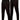 Men's black joggers, lightweight athletic pants with zippered pockets, showing waist and thigh fit.
