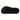 Men's black leather fleece-lined slip-on loafer with a warm interior, featuring a non-slip synthetic rubber sole for outdoor use.
