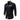 Men's black slim fit shirt with contrast collar and tartan placket, long sleeves, and button-down design.