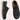 Men's black tweed slip-on sneakers with a cushioned sole featuring a stylish pattern, designed for comfort and fashion.