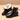 Men's black waterproof leather ankle boots with thermal and slip-resistant features, showcasing a stylish and functional design.