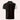 Men's black and white striped polo shirt with a button-up collar and short sleeves, featuring a casual design.
