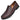 Men's blue leather loafers with a slip-on design featuring a stylish metal buckle, suitable for dress occasions.