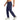 Men's blue quick-dry athletic shorts featuring zipper pockets, displayed against a neutral background, showcasing the comfortable fit around the waist and thighs ideal for sports activities.