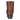 Men's mid-calf cowboy boots made from distressed brown leather with metal detailing.