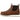 Men's brown leather Chelsea boots with elastic panels, featuring a sleek design suitable for dress occasions.