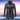 Men's charcoal grey wool blend tailored winter overcoat against a clear blue sky background.