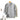 Men's light grey wool crew neck sweater featuring a subtle geometric pattern with long sleeves.