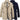Men's double-breasted white trench coat with military-style design, featuring a notched collar and long sleeves, shown in an overcoat form.