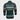 Men's green Fair Isle wool cardigan featuring a classic winter fashion pattern, with long sleeves, a collar, and a button-up front.