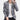 Men's grey camo slim-fit button-up shirt featuring a stylish urban street style design, shown with long sleeves and a comfortable neckline.