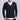 Men's light grey crew neck sweater, soft ribbed material, long sleeves, winter wear, displayed on hanger.
