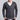 Men's light grey crew neck sweater with ribbed texture, shown on a model wearing a dark gray, 3XL size, highlighting the shoulder and sleeve details.