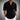Men's lightweight blue linen shirt displayed on a model, showcasing the casual summer wear with long sleeves, button-down front, and a comfortable fit in Nero color, size 3XL.